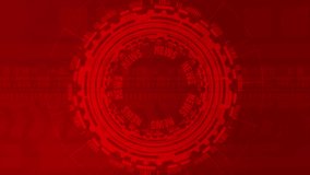 abstract dynamic background of Breaking News Rings Backdrop Animation for any type of news or in Abstract Background Version with red visual effect VFX