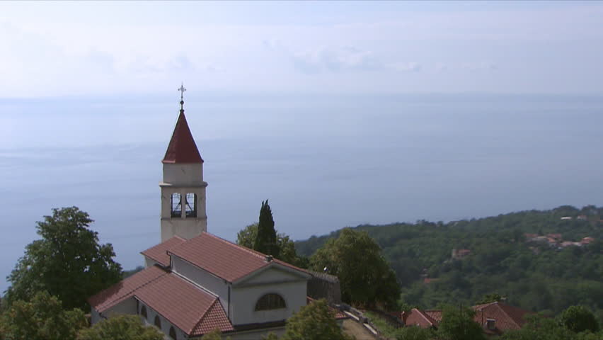 A church above the Kvarner Bay, Croatia