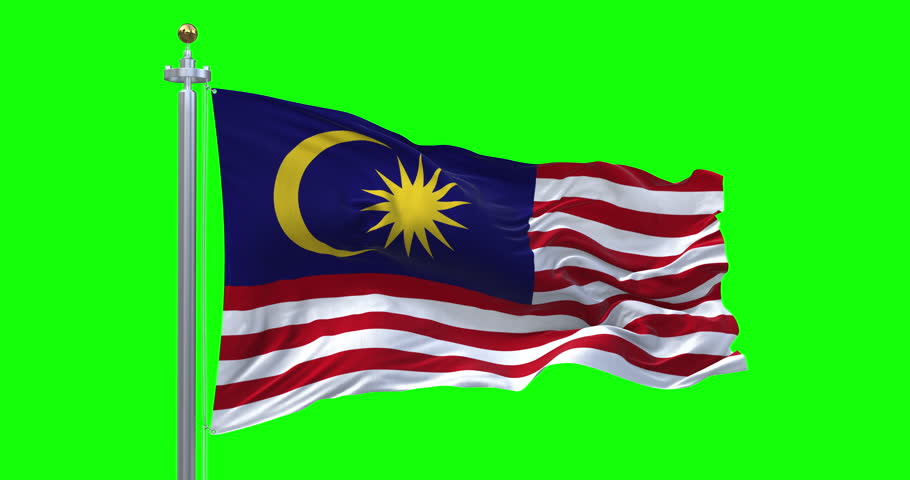 Malaysia Flag. 4K 3D Realistic Waving Flag with Green Screen (Perfect Loop) Royalty-Free Stock Footage #3459085931