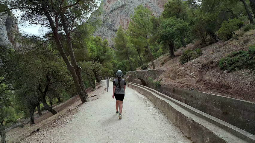 Peaceful and tranquil walk at the El Cabrito Ornithological Observatory. Cadiz, Spain