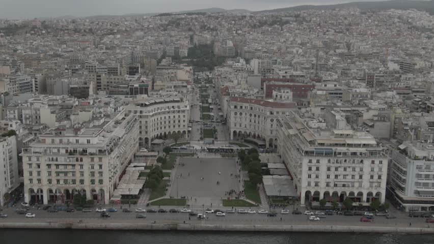 Aristotelous Square Panorama in Thessaloniki