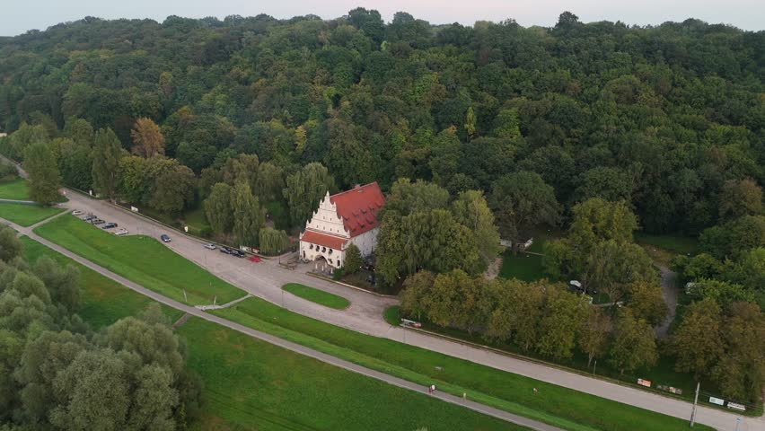 Beautiful Landscape Hill Forest Hotel Kazimierz Dolny Aerial View Poland