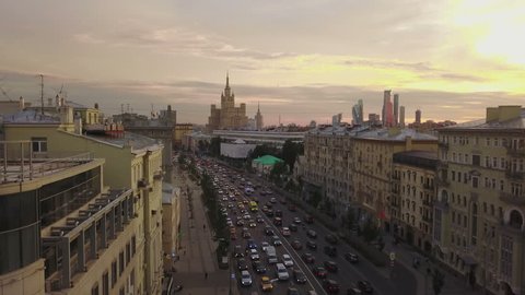 Old Districts Moscow Evening
