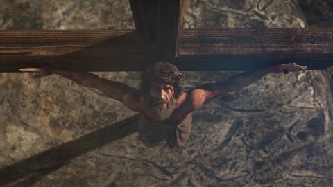 Jesus Christ on the cross, 3d render