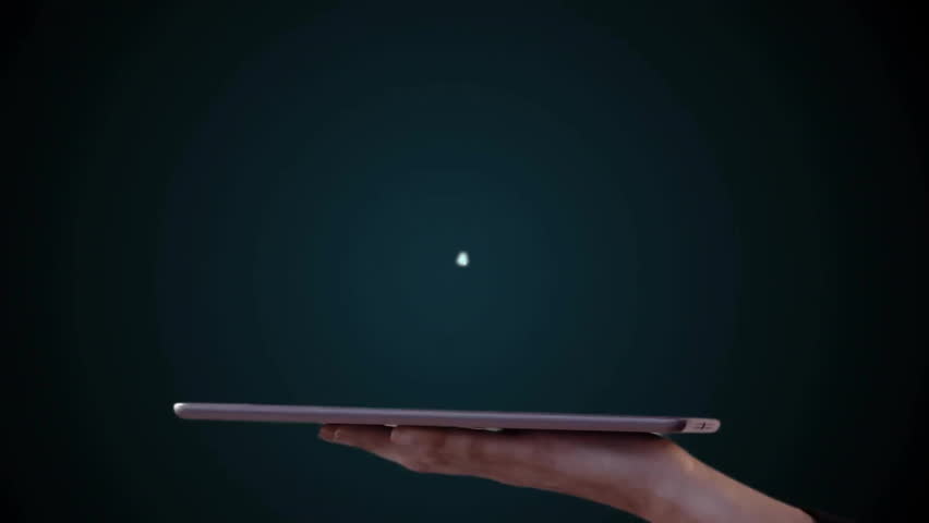 Animation of network of connections over statistics and caucasian woman holding tablet. Global finance, business, connections, computing and data processing concept digitally generated video.