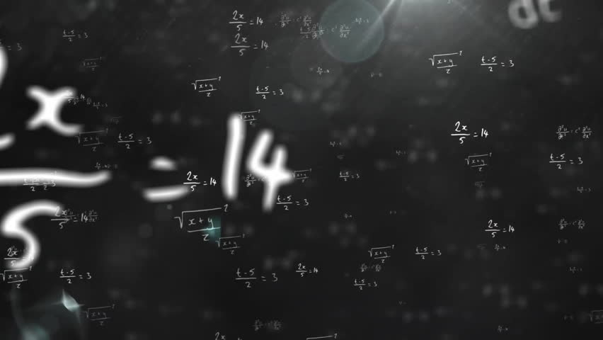 Animation of mathematical equations over light trails on black background. Global science, equations, computing and digital interface concept digitally generated video. - Powered by Shutterstock - Get 15% off with code: PIKWIZARD15