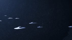 Armada fleet of Flying saucer UFO's heading planet earth, outer space view
Alien invasion sci-fi concept,4K, 2024
 - Powered by Shutterstock - Get 15% off with code: PIKWIZARD15