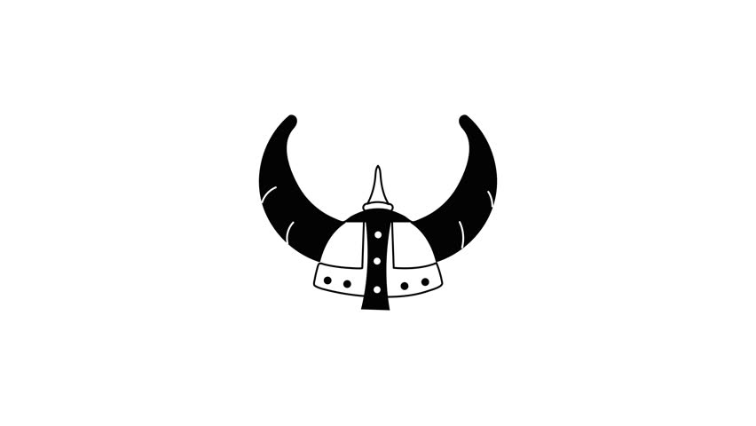 Premium doodle animation of a viking helmet  Royalty-Free Stock Footage #3459801081