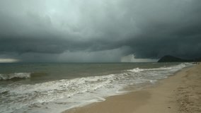 This video is about Untitled A storm has formed at sea and is blowing towards the shore.