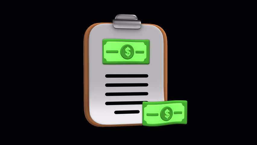 Elevate your financial presentations and projects with our dynamic Money Report digital asset.This 4-second looped animation features a rotating financial report icon against a transparent background,
