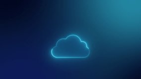 Digital cloud storage 0 and 1 binary data backup. Transferring backup for secure protection. Cloud icon filling with computer network data. Futuristic high tech 4k animation video. - Powered by Shutterstock - Get 15% off with code: PIKWIZARD15