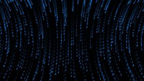 Animated Digital Cyberspace with matrix numbers rain and Digital Data Network Connections. Cyber digital numbers futuristic background - Powered by Shutterstock - Get 15% off with code: PIKWIZARD15