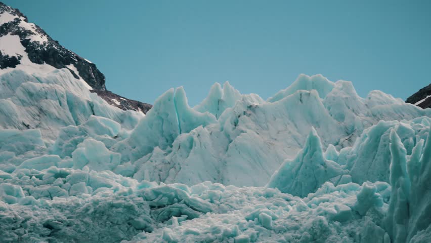 Glacier Of Lago Argentino In Patagonia, Argentina - Panning Shot Royalty-Free Stock Footage #3459889729