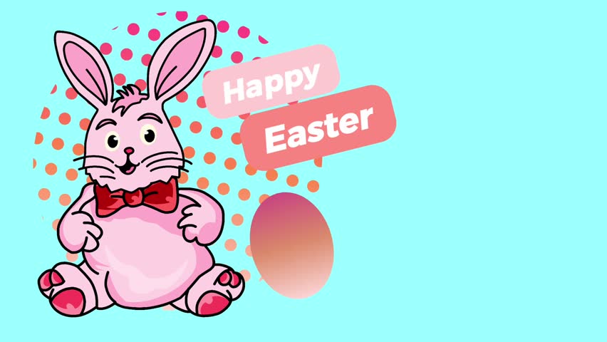 easter bunny with easter eggs, the footage is a delightful and charming celebration of Easter. It is sure to put a smile on the face of anyone who watches it.
