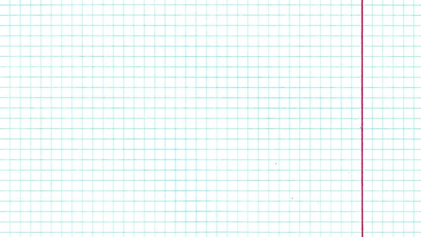 Exercise book grid with red line. Crazy doodle grunge pulsing stop motion blank background good for titles, intro, school, background, etc... - Powered by Shutterstock - Get 15% off with code: PIKWIZARD15