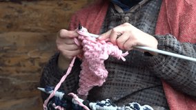 handmade knitting wool