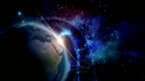 4k video of earth and sun, 4k video of earth in space, earth 4k video, earth and sun 4k video, planet, space, night, world, universe, sun