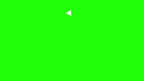 Arrow animation on a Green Screen background. White Hand Drawn Doodle Arrows with Green Screen. 4K Animated direction sign. Highlight Line arrow elements of Motion graphics. Signs Green Screen.