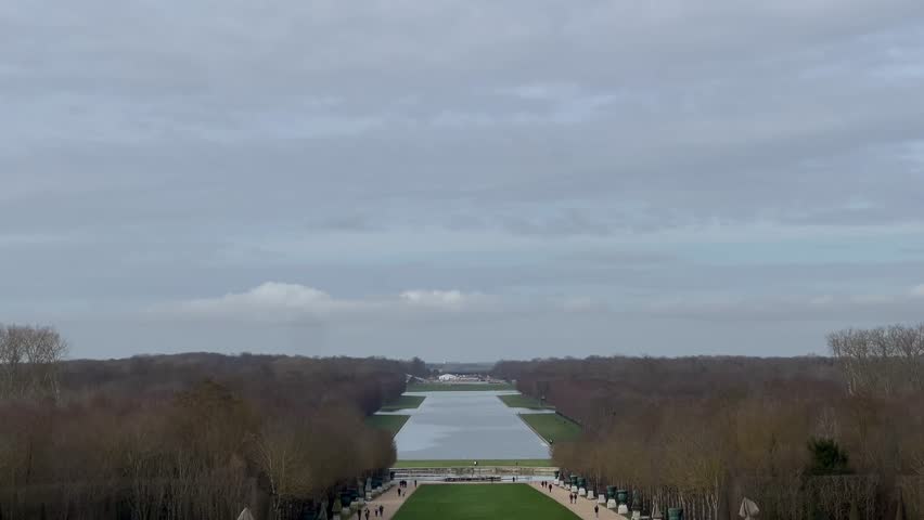 Versailles Chateau Palace gardens in Paris, France