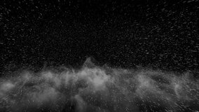 Blowing Snow isolated on black, seamless loop with Alpha Matte. Production Quality footage in 4k resolution, ProRes 4444 codec, 25 FPS. - Powered by Shutterstock - Get 15% off with code: PIKWIZARD15