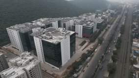 Aerial video of corporate building. Grand Southern Trunk Road or National Highway 45 is an arterial road in the Indian state of Tamil Nadu. It is also known as Chennai–Trichy-Dindigul-Theni Highway.