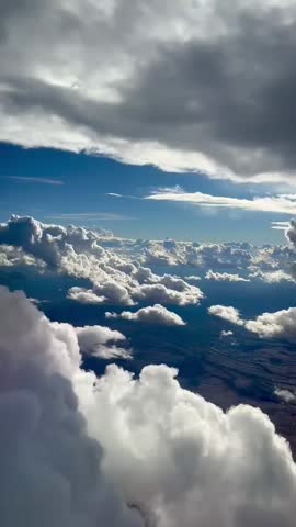 Clouds view from an airplane