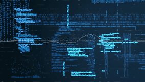 Animation of data processing over diagrams. Global business, technology and digital interface concept digitally generated video. - Powered by Shutterstock - Get 15% off with code: PIKWIZARD15