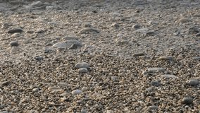 Static video of a rocky seashore with a view of the horizon and rocks, the bay of the south, a beautiful mesmerizing panorama.