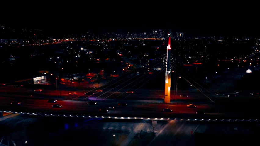 Night at Montreal by drone 