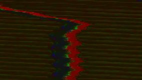 Abstract Video Signal Manipulation Noise HD Analog FeedBack Vibrant Color Vintage Glitch Graphic Art Lines Pattern Shapes Background Cathode Ray Tube Television Waveforms Light Vhs Resolution Flicker