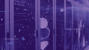 Animation of qr code and digital data processing over computer servers. Global connections, computing and data processing concept digitally generated video. - Powered by Shutterstock - Get 15% off with code: PIKWIZARD15