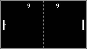 Player winning the round of the digital retro table tennis computer game. Achieving a victory in the retro computer game. Black and white eight bit nostalgic ping pong retro computer game. - Powered by Shutterstock - Get 15% off with code: PIKWIZARD15
