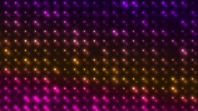 Glowing neon sparkling mosaic dots abstract background. Seamless looping luminous motion design. Video animation Ultra HD 4K 3840x2160