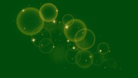 Gold sparkles High Quality animated green screen 4k, The video element of on a green screen background, Ultra High Definition, 4k video, on a green screen background.