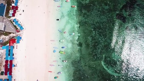Aerial Videography. View Drone of beautiful tropical beach