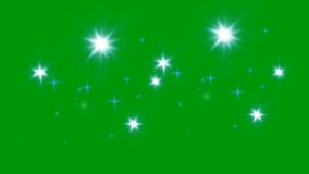 Glitter star top quality animated green screen, Abstract technology, science, engineering artificial intelligence, Seamless loop 4k video, 3D Animation, Ultra High Definition 4k video. 