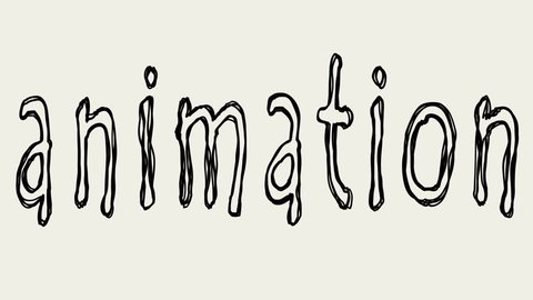 Seamless Looping Word Animation Animated Text Stock Footage Video (100% ...