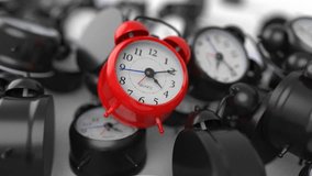 Macro Shot of clock Onto a white desc loop - Powered by Shutterstock - Get 15% off with code: PIKWIZARD15