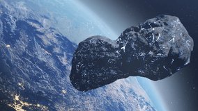 Massive ice Asteroid comet Heading Earth
Realistic cinematic view,4K, 2024
 - Powered by Shutterstock - Get 15% off with code: PIKWIZARD15