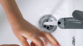 Little girl washing hands in bathroom at home, Coronavirus hand washing for clean hands hygiene - Powered by Shutterstock - Get 15% off with code: PIKWIZARD15