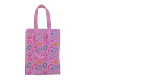polypropylene tote bags of various variations with floral decoration and heart symbols with copy space for text. non-woven fabric. environmentally friendly bag - Powered by Shutterstock - Get 15% off with code: PIKWIZARD15