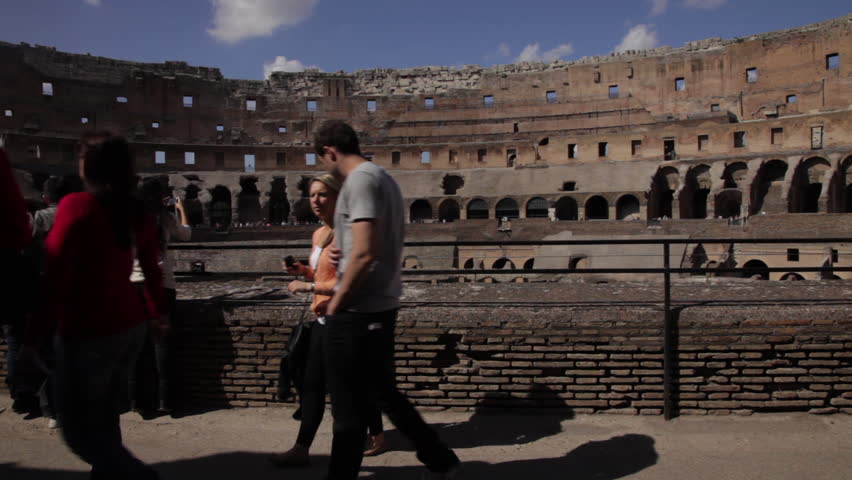 ROME - CIRCA MAY 2012: People seen taking pictures of themselves at the