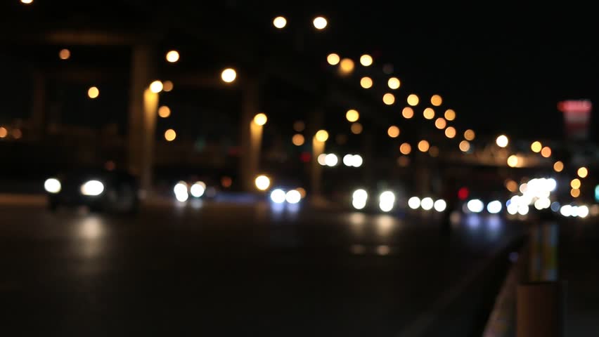 night time bokeh video