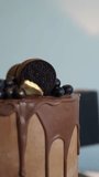chocolate brownie cake vertical video