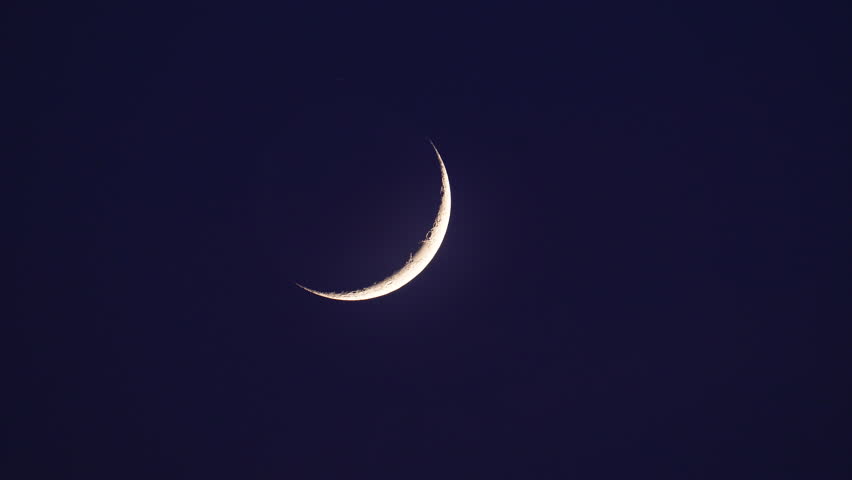 Night Sky Spectacle with Waxing Crescent Moon, Mussoorie