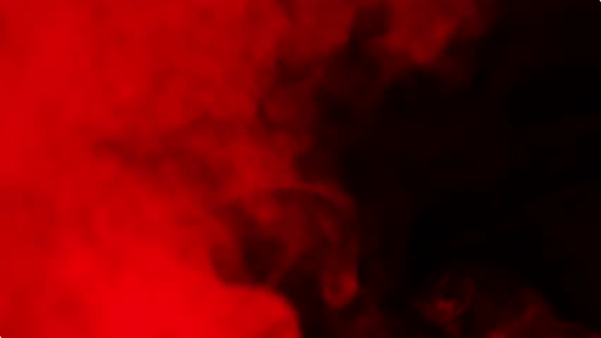 Abstract white smoke in slow motion. Smoke, Cloud of cold fog in light spot background. Light, white, fog, cloud, black and red background, 4k, ice smoke cloud. Floating fog.