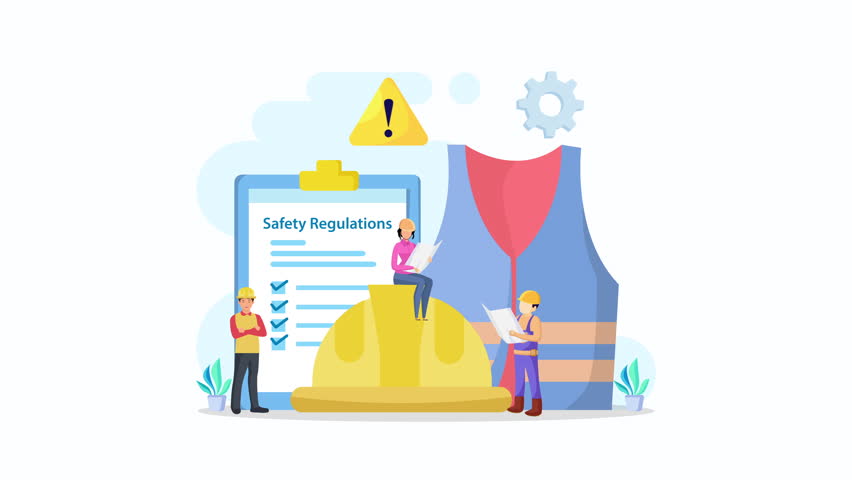 OSHA - Occupational Safety and Health Administration for business and organization.	2d video animation 4k clip