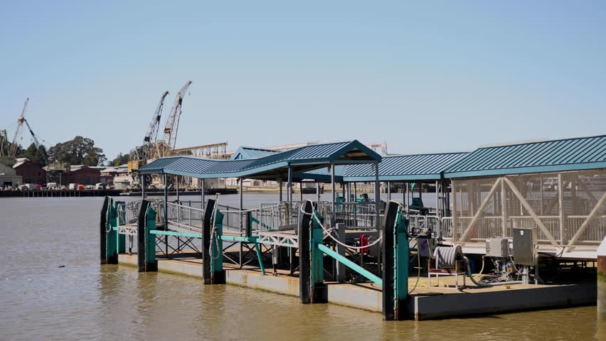 Mare Island Vallejo California - Vallejo Commuter Boat - Ocean Water Travel Ferry Landing