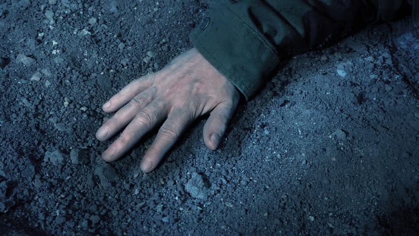 Crime Scene In The Evening Photographing Body