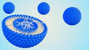 3d animation of DNA helixes inside of liposome - Powered by Shutterstock - Get 15% off with code: PIKWIZARD15